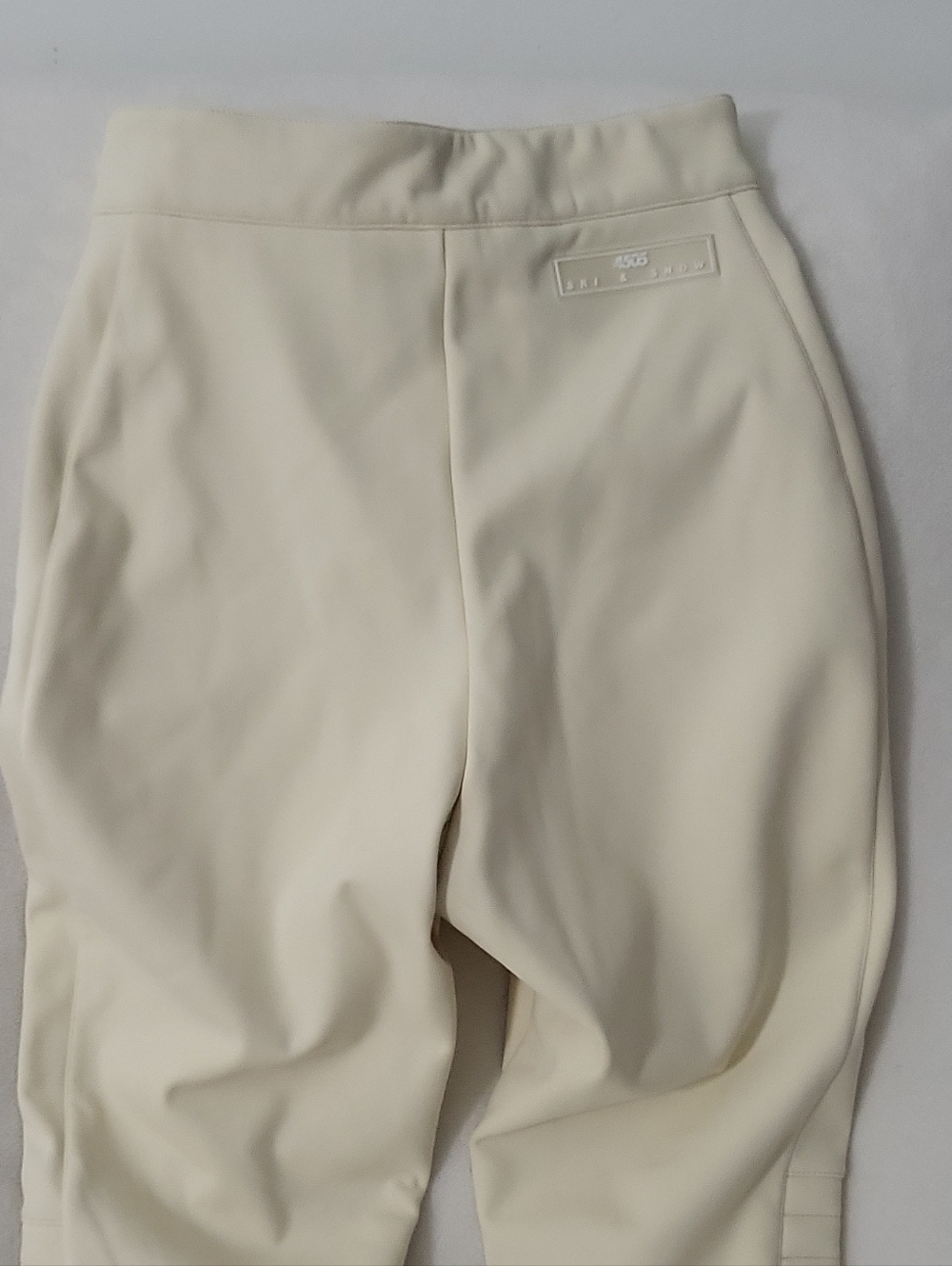 ASOS 4505 Ski & Snow Ivory Women's Snow Pants US 4 Lined Stirrups Cream Color - Picture 8 of 13